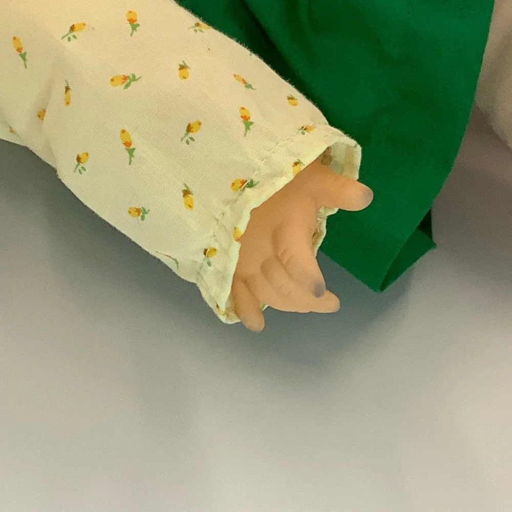 Vintage 1988 Northern Tissue Girl Promotional Doll Red Hair Freckles Green Dress